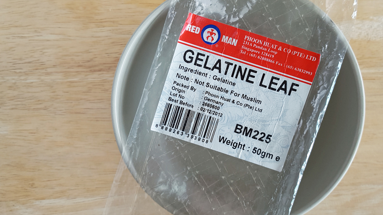 gelatine leaves