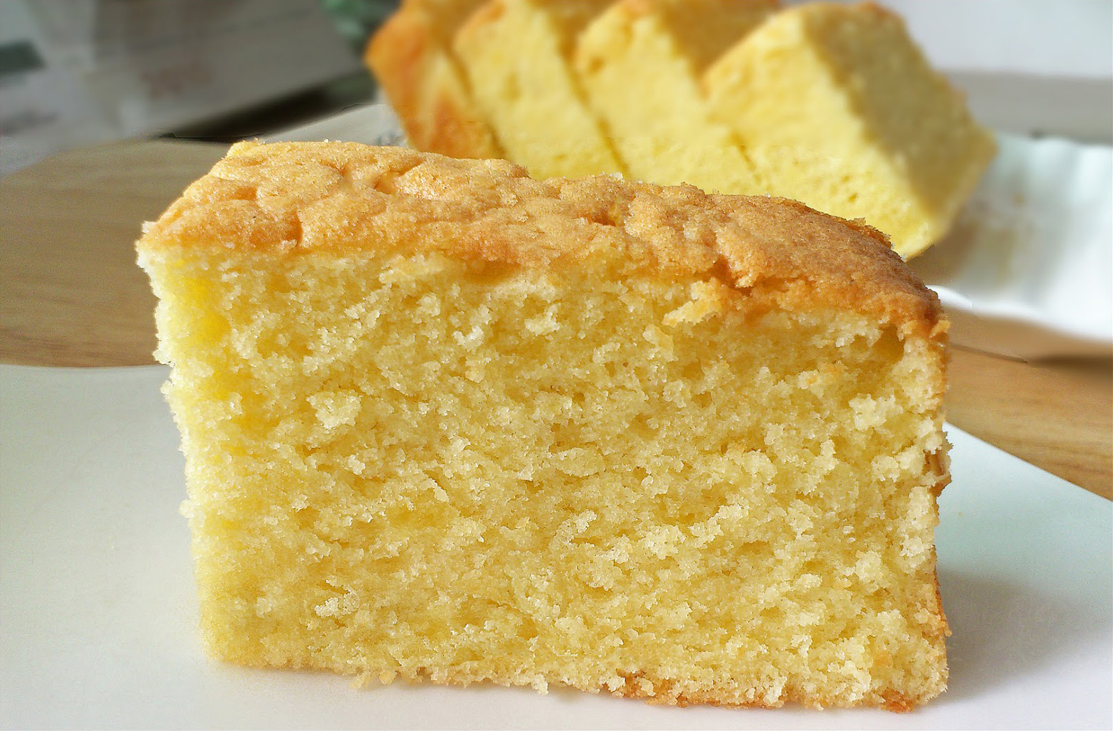 slice of butter cake